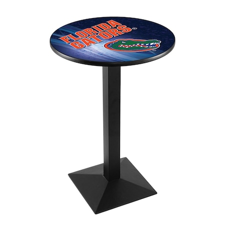Holland Bar Stool Co 36" Blk Wrinkle Florida Pub Table, 36" dia. Top L217B3636FlorUn-D2